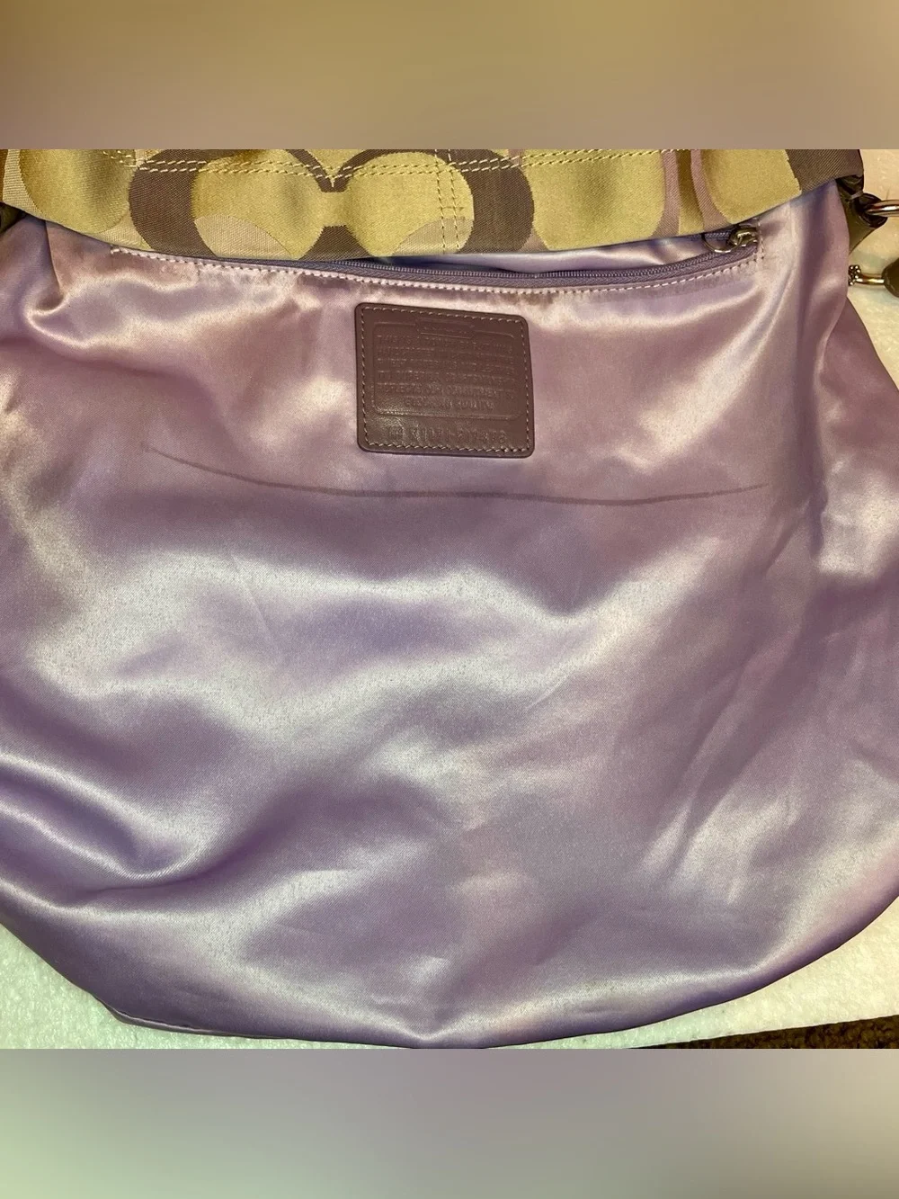 Coach Penlope Optic Signature Hobo Shoulder Bag